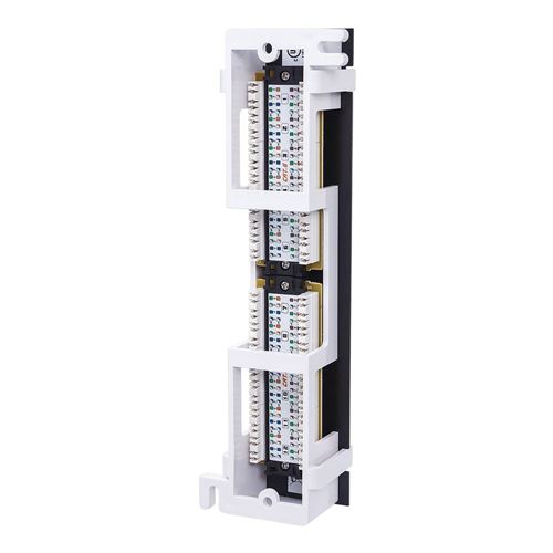 Intellinet Cat6 Wall-mount 12 Port Patch Panel — vista 3