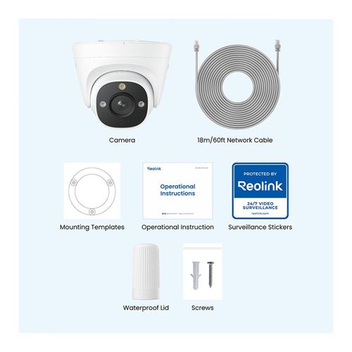Reolink P344 Add-On or Standalone Dome Security Camera - White — vista 3
