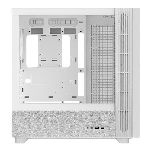 TRYX FLOVA F50 Tempered Glass ATX Mid-Tower Computer Case - White — vista 3