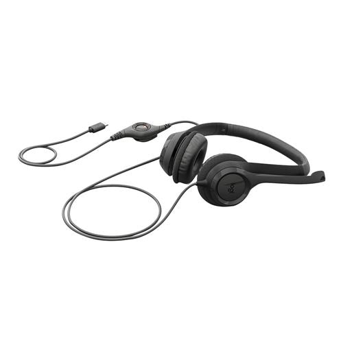 Logitech H390 USB Type-C Headset - Black — vista 3