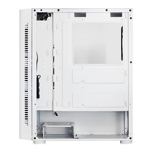Inland X1 Tempered Glass ATX Mid-Tower Computer Case - White — vista 3