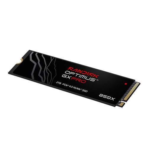 Sandisk Optimus GX PRO 850X 2TB BiCS TLC 3D NAND PCIe Gen 4 x4 NVMe M.2 Internal SSD — vista lateral