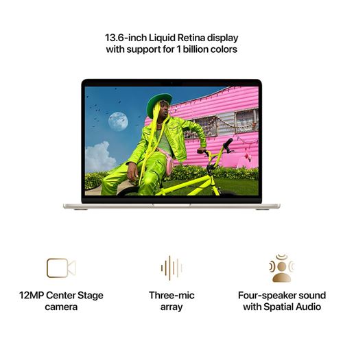 Laptop Apple MacBook Air 13 MDHC4LL/A Pantalla 13.6" Liquid Retina IPS - M5 - 16GB Memoria - 1TB SSD — vista 4