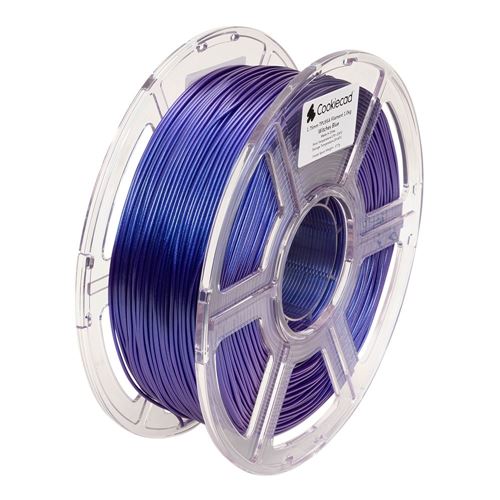 Cookiecad 1.75mm TPU 3D Printer Filament 1.0 kg (2.2 lbs.) Spool - Witches Blue — vista 4
