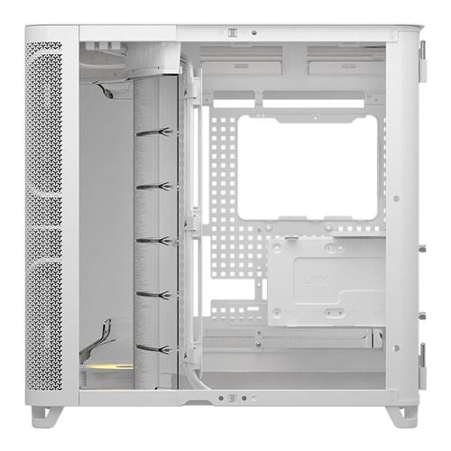 Corsair Air 5400 RS-R ARGB Panoramic Tempered Glass ATX Mid-Tower Computer Case - White — vista 4