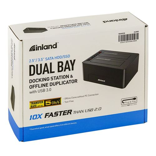 Inland Docking Station / Duplicator for 2.5"/3.5" SATA HDD/SSD — vista 4