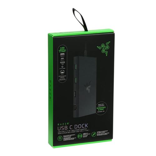 Razer USB Type-C Dock 11-Port Travel Charging Station
Windows Mac Laptop iPad Surface Chr — vista 4