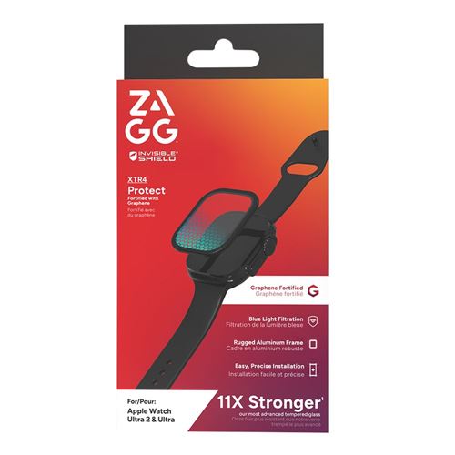 Zagg InvisibleShield Glass XTR4 Eco Anti-Reflective Screen Protector for Apple Watch Ultra — vista 4