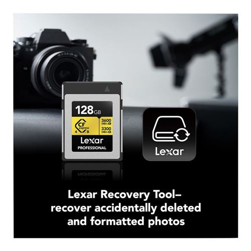 Lexar 128GB Professional GOLD Series CFexpress 4.0 Type B Memory Card GOLD Series — vista 4