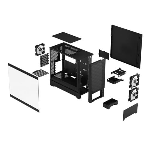 Fractal Design Pop Air RGB Tempered Glass ATX Mid-Tower Computer Case - Black — vista 4