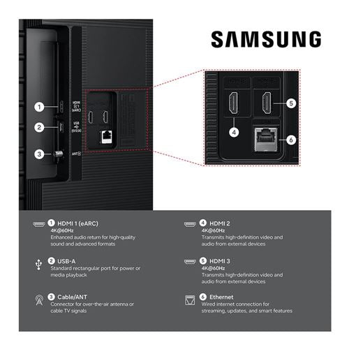 Samsung M70H 50" Class (49.5" Diag.) 4K Ultra HD Smart Mini LED TV — vista 4