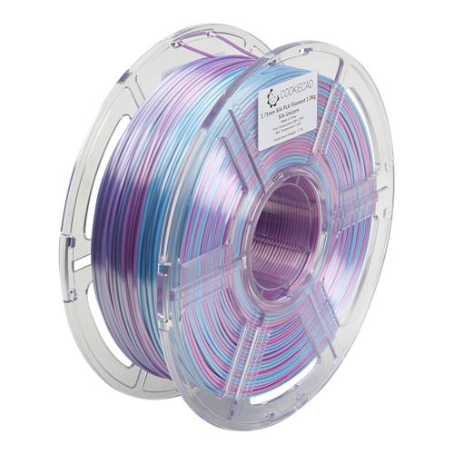 Cookiecad 1.75mm PLA Silk 3D Printer Filament Multi Color Color 1.0 kg (2.2 lbs.) Spool - — vista 4