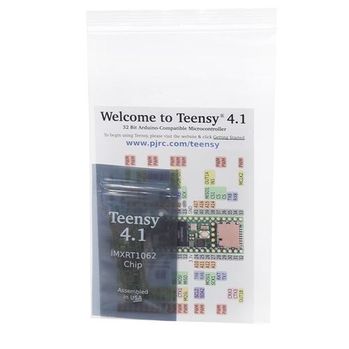 PJRC.COM Teensy 4.1 Development Board
ARM Cortex-M7 at 600 MHz; 7936K Flash; 1024K RAM — vista 4