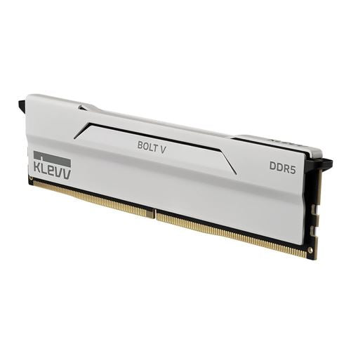 KLEVV BOLT V 32GB (2 x 16GB) DDR5-6000 PC5-48000 CL28 Dual Channel Desktop Memory Kit 5AGU880-60B280I - Pure White — kit comp