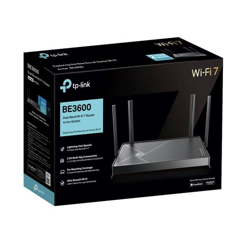TP-LINK Archer BE3600 Dual-Band Wi-Fi 7 Router — vista 4