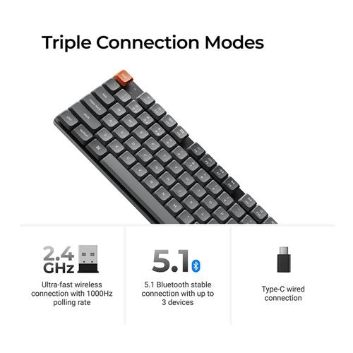 Keychron K5 Max Swappable Gateron RGB Backlight Brown Switch Keyboard — vista 4
