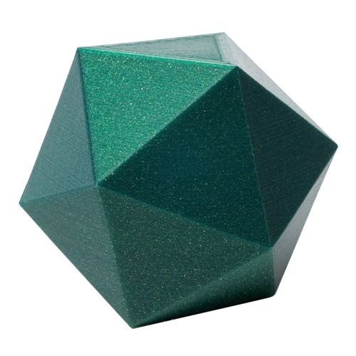 Proto-Pasta 1.75mm Cloverleaf Metallic Green HTPLA 3D Printer Filament - 0.5kg Spool (1.1 — vista 4
