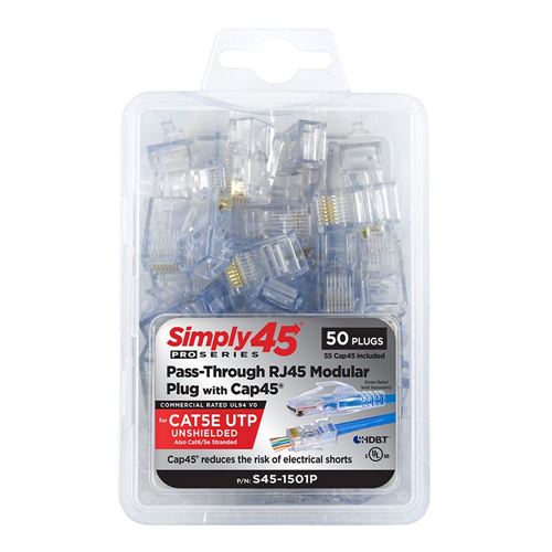 PROSeries Pass Through - Blue Tint (50 Piece Clamshell)
Cat5e UTP with Cap45 — vista 4