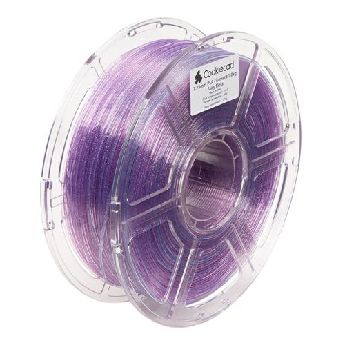 Cookiecad 1.75mm PLA Glitter 3D Printer Filament Multi Color Color 1.00 kg (2.2 lbs.) Spoo — vista 4