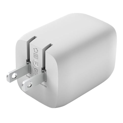 Belkin BoostCharge Pro 65W Dual USB Type-C GaN Wall Charger (White) — vista 4
