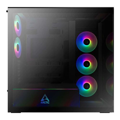 ARCTIC Xtender Tempered Glass eATX Full Tower Computer Case - Black — vista 4