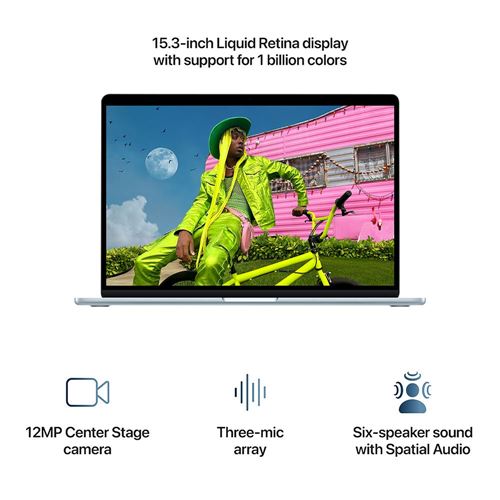 Laptop Apple MacBook Air 15 MDVU4LL/A Pantalla 15.3" Liquid Retina IPS - M5 - 24GB Memoria - 1TB SSD — vista 4
