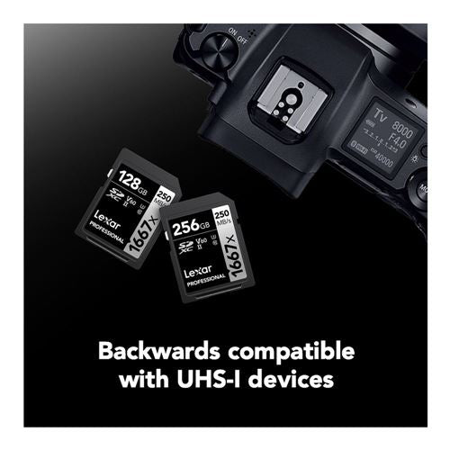 Lexar 128GB Professional 1667x UHS-II SDXC SD Flash Memory Card — vista 4