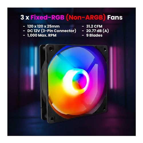 Zalman CUBIX-G MATX TG RGB BK — vista 4