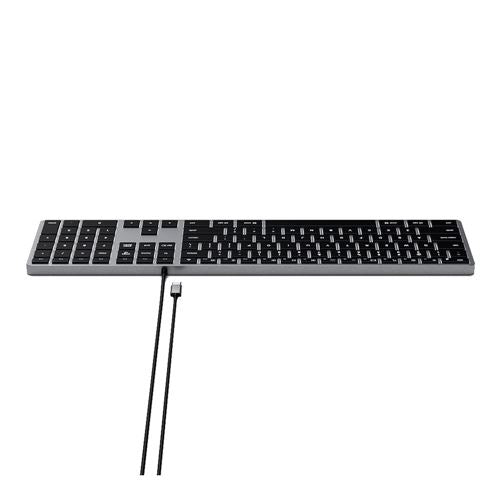 Satechi Slim W3 Wired Backlit Keyboard with Numeric Keypad - Illuminated Keys & Built-in U — vista 4
