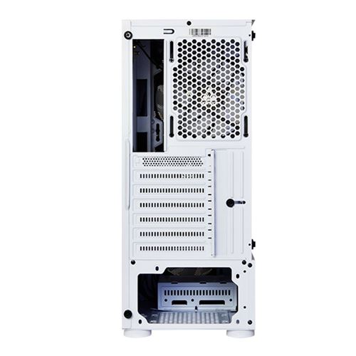Inland X1 Tempered Glass ATX Mid-Tower Computer Case - White — vista 4