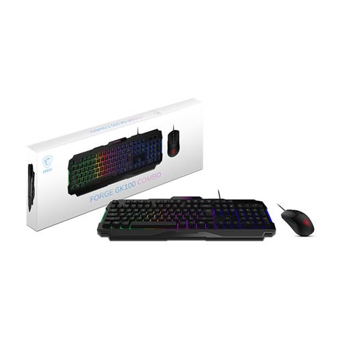 MSI Forge GK100 Wired RGB Keyboard and Mouse Combo — vista 4