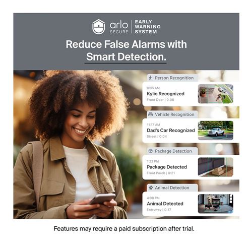 Arlo Ultra 3 Security Camera - White (Three Pack) — vista 4