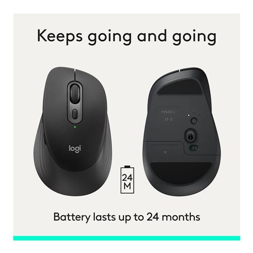 Logitech M840L SIG COMFORT MSE BLK — vista 4