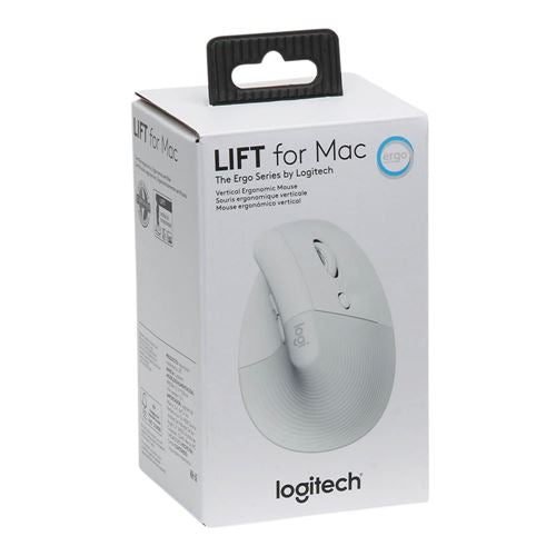 Logitech Lift Vertical Ergonomic Wireless Mouse - Off White — vista 4