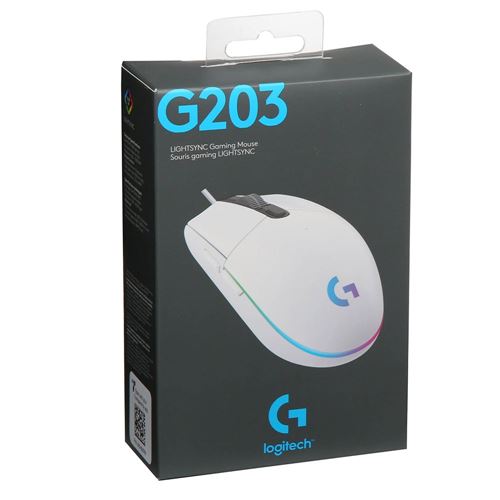 Logitech G G203 LIGHTSYNC Gaming Mouse - White — vista 4