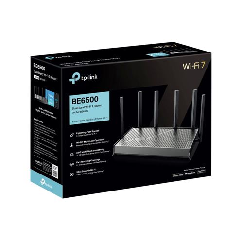 TP-LINK ARCHER BE6500 - BE6500 Dual Band Wi-Fi 7 Router — vista 4