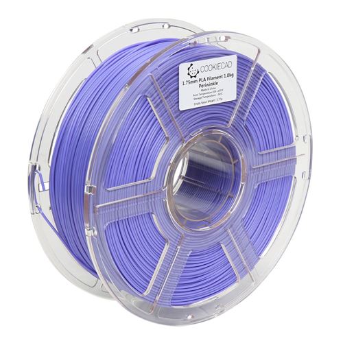 Cookiecad 1.75mm PLA 3D Printer Filament 1.0 kg (2.2 lbs.) Spool - Periwinkle
Glossy Fini — vista 4