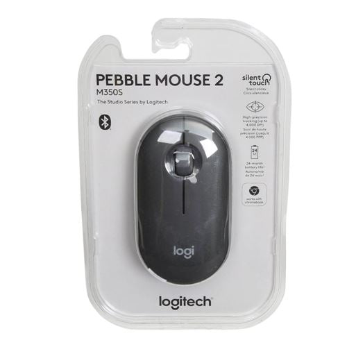 Logitech Pebble Mouse 2 M350s Tonal - Graphite — vista 4