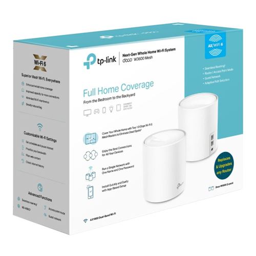 TP-LINK DEC W3600 AX1800 MESH 2PK — vista 4