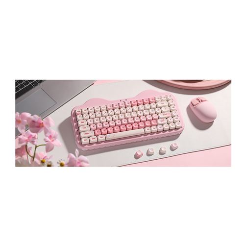 Yunzii C75 Cake Meow Wireless Mechanical Keyboard - Pink — vista 5