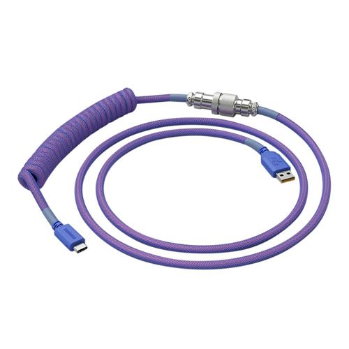 Glorious Coiled USB-C Artisan Braided Keyboard Cable for Mechanical Gaming Keyboards - Neb — vista 5