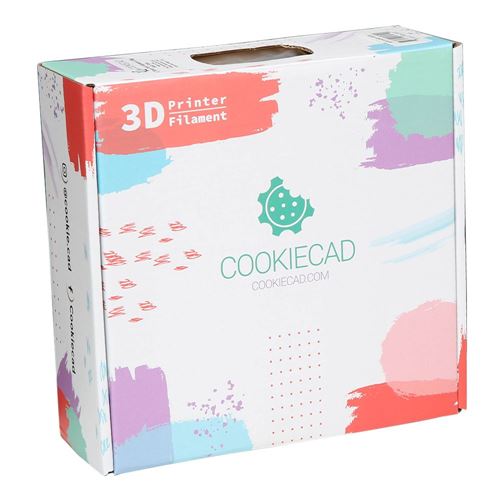 Cookiecad 1.75mm PLA 3D Printer Filament Single Color 1.0 kg (2.2 lbs.) Spool - Solar Flar — vista 5