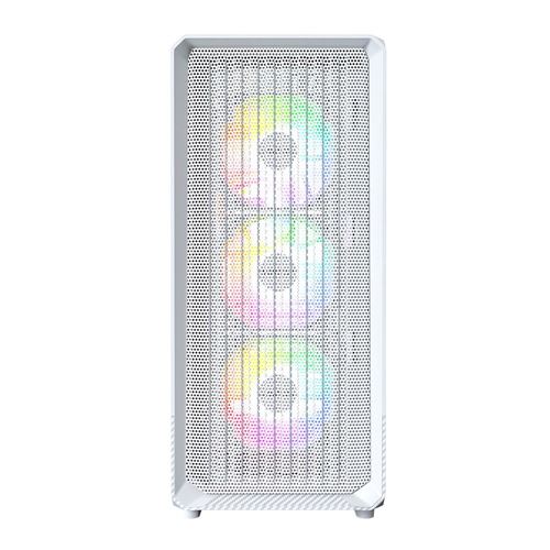 Montech X5 Tempered Glass ATX Mid-Tower Computer Case - White — vista 5