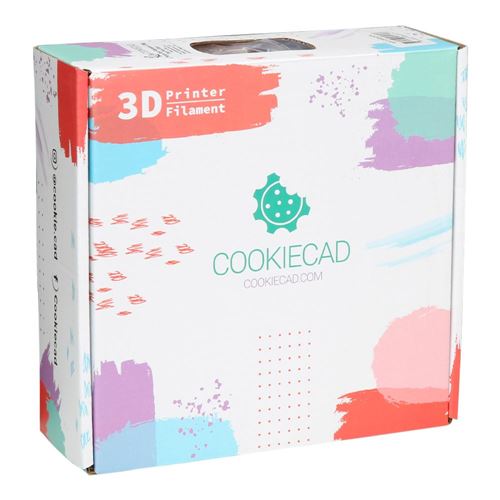 Cookiecad 1.75mm PLA 3D Printer Filament Single Color 1.0 kg (2.2 lbs.) Spool - Pale Pink — vista 5
