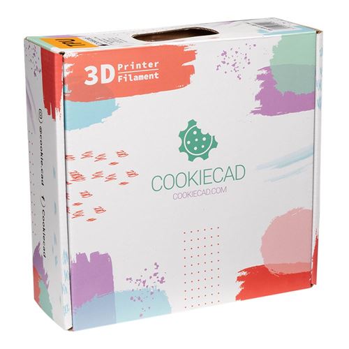 Cookiecad 1.75 mm TPU 3D Printer Filament 1.0 kg (2.2 lbs.) Spool - Ruby Red Elixir — vista 5