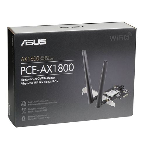 ASUS AX1800 PCIe WiFi Adapter (PCE-AX1800)
WiFi 6, Bluetooth 5.2 — vista 5