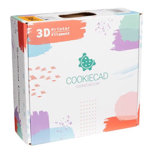 Cookiecad 1.75 mm TPU 3D Printer Filament 1.0 kg (2.2 lbs.) Spool - Pale Pink Elixir — vista 5