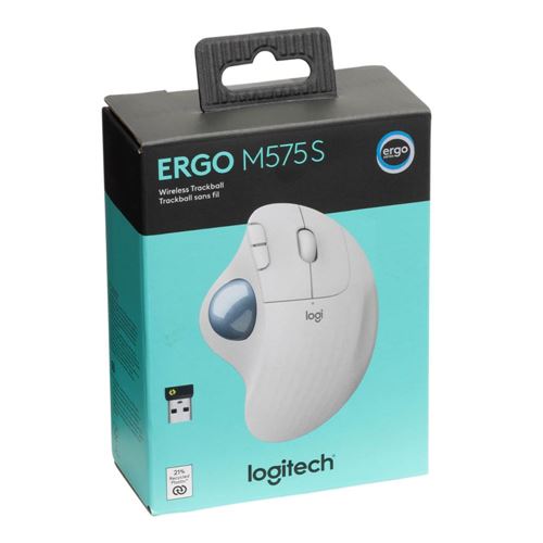 Logitech ERGO M575S Wireless Trackball - White — vista 5