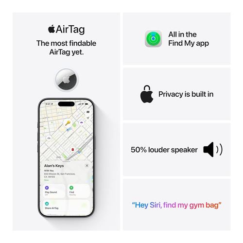 Apple AirTag (2nd Gen, Single) — vista 5