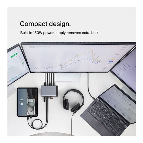 Belkin Connect USB-C 11-in-1 Pro GaN Dock 150W — vista 5